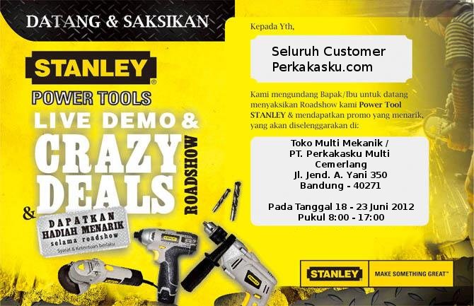 Stanley Power Tools Demo Invitation